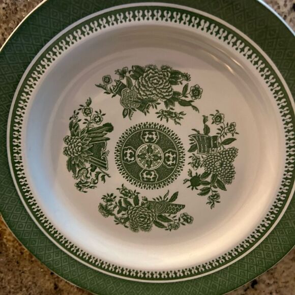 4 Beautiful Vintage Spode, Fitzhugh China 8" Salad Plates - Picture 9 of 9